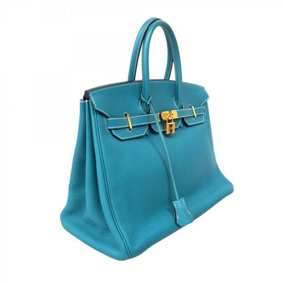 Hermes Hermès Birkin 35 Togo Blue Jean Handbag for Women, Stamped with M - Picture 2 of 13